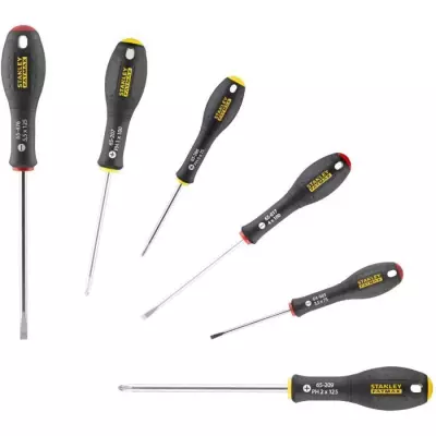 Ensemble de 6 Tournevis STANLEY FATMAX - Idéal pour les Électriciens