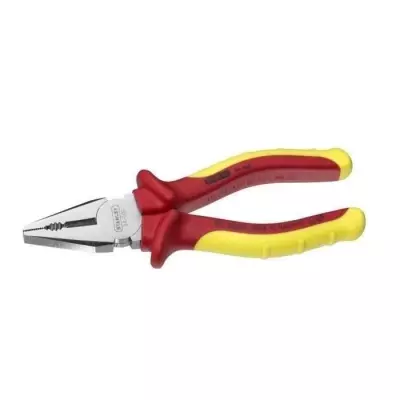 Pince universelle isolée STANLEY - 160 mm - Rouge - Sécurité électrique