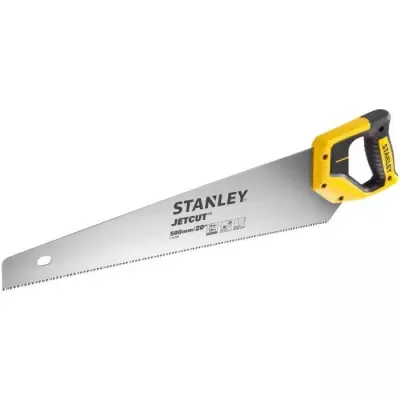 Scie Égoïne STANLEY 500 mm - Jetcut Coupe Fine, Fabriqué en France