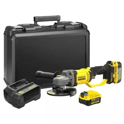 Meuleuse 125 mm Lithium 18V - 2 Batteries 4Ah - STANLEY FATMAX V20