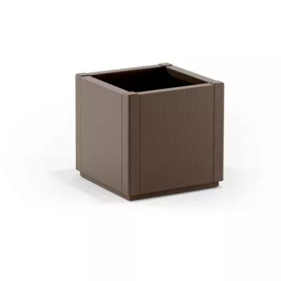 Bac à fleur ETHICA - Taupe - Carré - 38 L - JARDINIERE