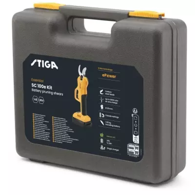 Sécateur STIGA SC 100e kit - Compact et Performant