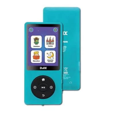 Baladeur a histoire - D-JIX- M-STORYKIDS - 2,4 - + de 150 histoires intégrées - Autonomie 25h - Bluetooth - 4GB - 300 mAh - US
