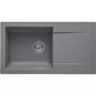 Évier en SMC Gris Beton - Made in France, 78x43,5 cm