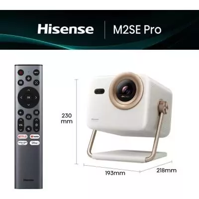 Vidéoprojecteur - HISENSE - M2SE Pro - 4K UHD - Triple Laser Trichroma - 1150 ANSI Lumens - Smart TV VIDAA - Dolby Vision