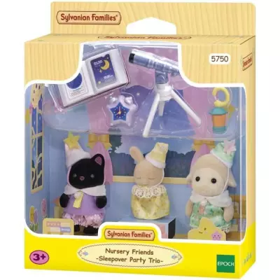 SYLVANIAN FAMILIES 5750 - Trio bébés pyjama party: figurines miniatures.