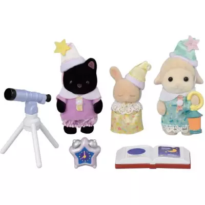 SYLVANIAN FAMILIES 5750 - Trio bébés pyjama party: figurines miniatures. SYLVANIAN FAMILIES 5750 - Trio bébés pyjama party: figurines miniatures.