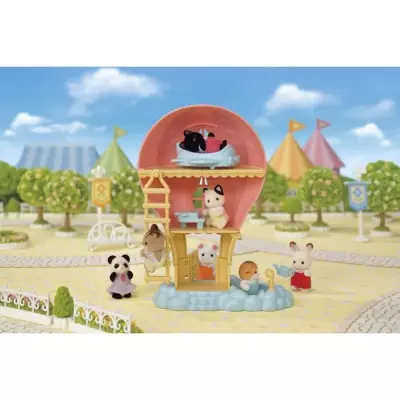 Mini-univers SYLVANIAN FAMILIES - Montgolfière des bébés - Rose
