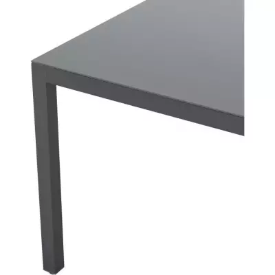 Table de jardin 6 personnes - Structure aluminium & plateau verre - L 160 x H 72 cm