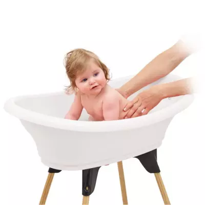 Pack baignoire THERMOBABY VASCO 5 en 1 Blanc muguet - Fabriqué en France (BAIGNOIRE)