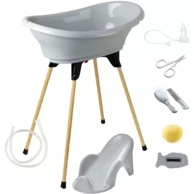 Pack bain Vasco 9 en 1 ThermoBaby - Gris Charme