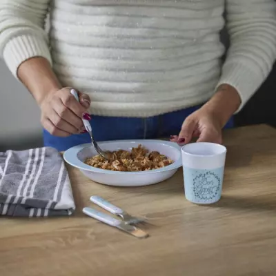 Ensemble repas en mélamine pour bébé - Forêt