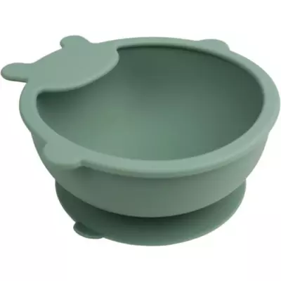 Bol ventouse THERMOBABY en silicone vert cactus - Pratique et incassable
