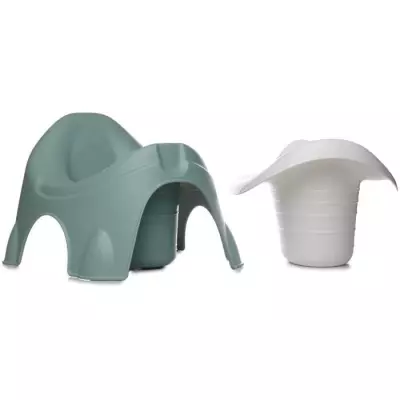 Pot Thermobaby Ideo Vert Sauge avec écuelle amovible et ergonomique