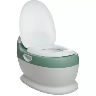 Mini toilette THERMOBABY Vert Sauge - Confortable avec bruit de chasse d'eau