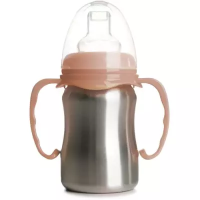 Tasse d'apprentissage inox 180 ml - Ergonomique et anti-fuites