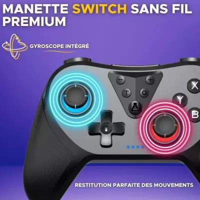 Manette Switch G-Lab K-PAD HELIUM Sans fil Nintendo Switch - Noir