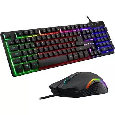 Pack Gamer 2 en 1 - The G-Lab - COMBO KRYPTON - Clavier et Souris Filaires