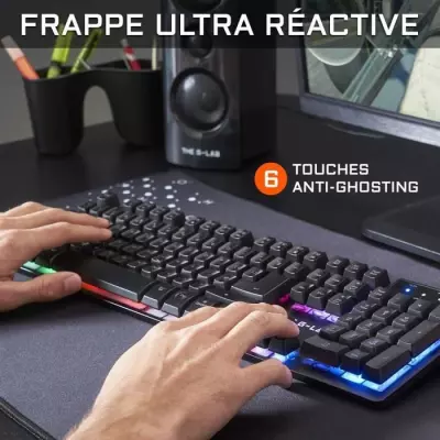 Pack Gamer 2 en 1 - The G-Lab - COMBO KRYPTON - Clavier et Souris Filaires