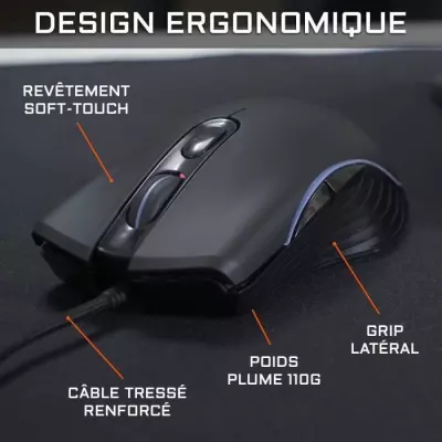 Pack Gamer 2 en 1 - The G-Lab - COMBO KRYPTON - Clavier et Souris Filaires