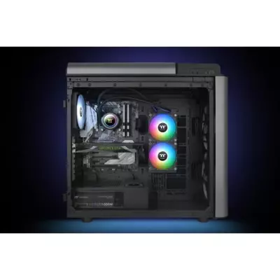Refroidissement puissant : Watercooling AIO THERMALTAKE TH240 V2 A-RGB Sync - 2x120mm