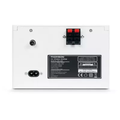 Microchaîne Thomson COSY MIC121BT - Lecteur CD, Bluetooth, Radio FM, MP3, USB - Bois et Blanc