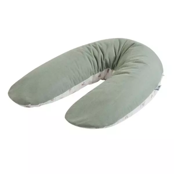 Coussin de maternité TINEO éponge microfibre Vert