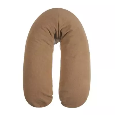 Coussin de maternité TINEO éponge microfibre Noisette - Confort optimal pour la grossesse