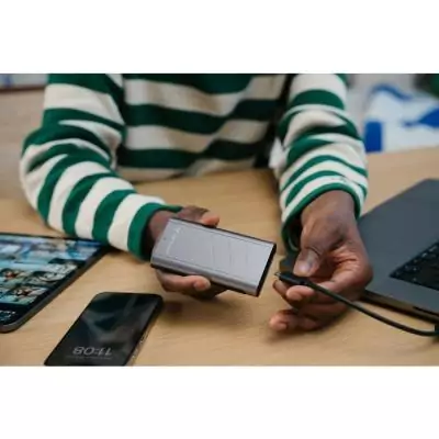 Disque SSD externe - VERBATIM - TurboMetal - 1 To - Gris