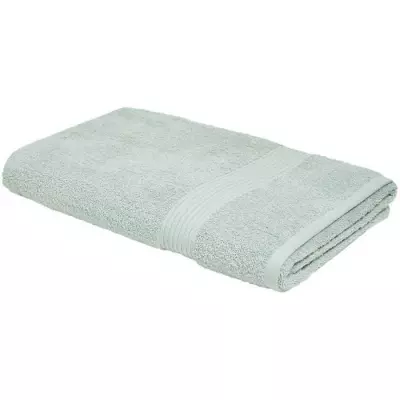 Lot de 10 serviettes de toilette 100% coton céladon - Format 50x90 cm