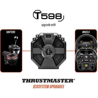 Volant de course avec base + pédalier - THRUSTMASTER - T598 P - Moteur Direct Axial Drive - PC, PS4, PS5