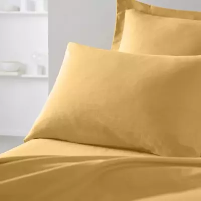 Taie d'oreiller TODAY Essential - 100% Coton uni - Ocre