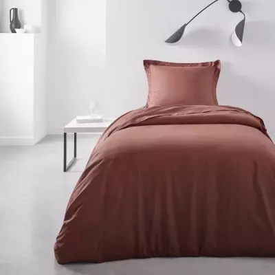 Housse de couette TODAY Essential - 140 x 200 cm - Terracotta eco-friendly
