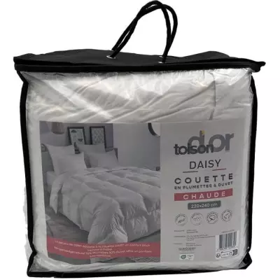 Couette Toison d'Or Daisy chaude 220x240cm - Plumette et duvet