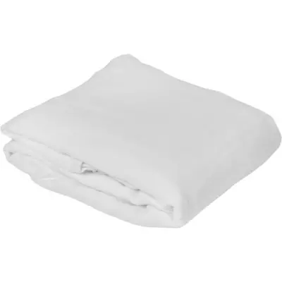 Protection literie TOISON D'OR - Cumin - 100% coton - Blanc - 90x190 cm
