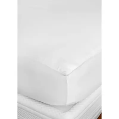 Protection literie TOISON D'OR - Cumin - 100% coton - Blanc - 90x190 cm