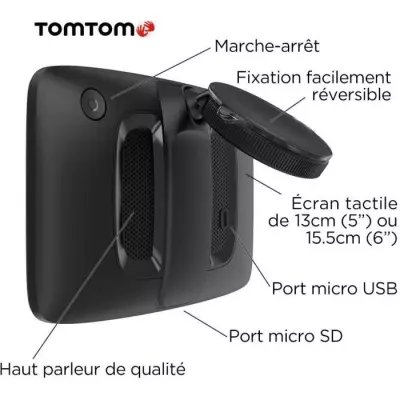 GPS TOMTOM GO Classic 5 - Europe 49 pays - Wi-Fi - Alerts zones danger