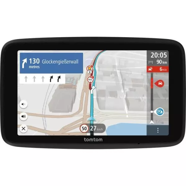 GPS - TOMTOM - GO Professional 6 EU 2eme Génération - Carte Europe 46, et Infos trafic en Temps réel conçu pour Poids Lourds