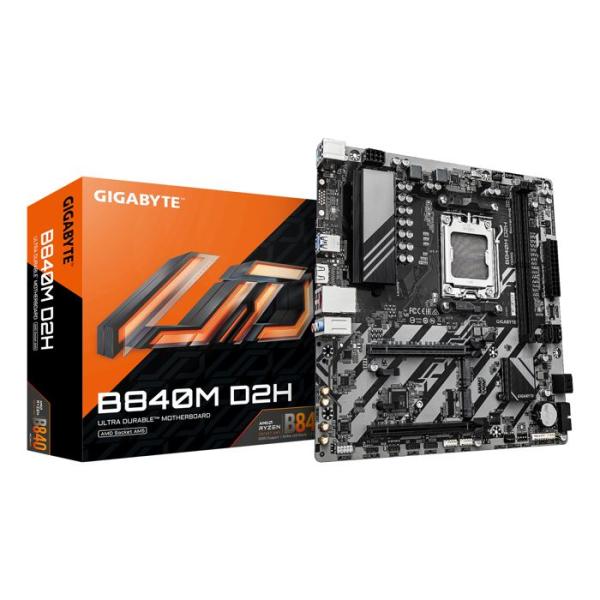 Carte mere - GIGABYTE - B840M D2H - Format Micro-ATX - Chipset AMD B840 - DDR5 & PCIe 5.0