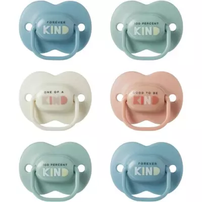 Sucettes TOMMEE TIPPEE - Lot de 6 - Orthodontique Symétrique
