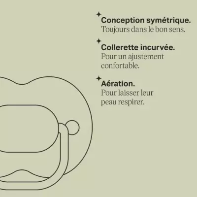 Sucettes TOMMEE TIPPEE - Lot de 6 - Orthodontique Symétrique