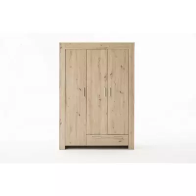 Chambre bébé Trio Chic : Lit 70 x 140 cm + Commode à langer + Armoire AHOI - Chêne