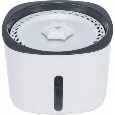 Fontaine à boire TRIXIE Flower - Plastique - 2L - Blanc/Gris