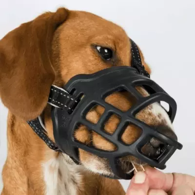 Museliere TRIXIE Muzzle Flex Caoutchouc Taille M/L - Noir