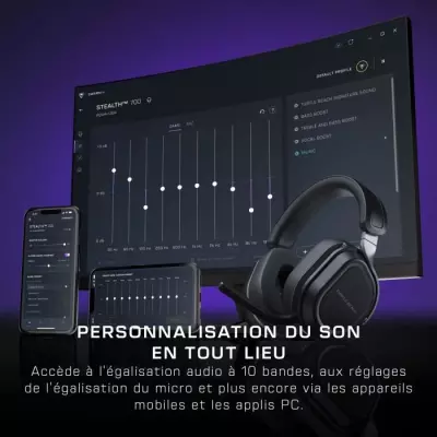 Casque Gaming Sans Fil - TURTLE BEACH Stealth 700PC (Gen3) - Noir