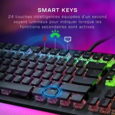 Clavier gaming Turtle Beach Vulcan II Max : touches RGB personnalisables