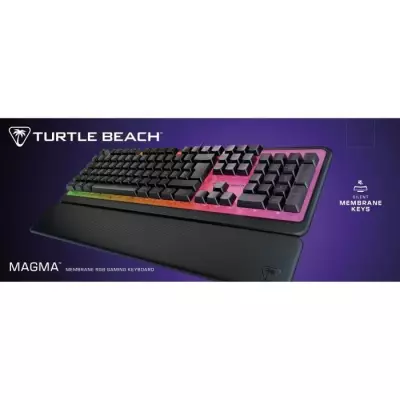 Clavier de jeu Turtle Beach Magma - Noir, touches silencieuses, RGB AIMO
