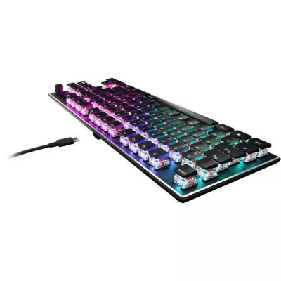 Turtle Beach Clavier gaming PC TITAN Switch mécanique linéaire sans pavé numérique Vulcan TKL avec éclairage RGB AIMO par