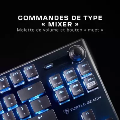 Clavier gaming RGB compact - TURTLE BEACH - Vulcan TKL - Noir