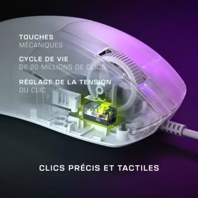 Souris gaming sans fil ultra légère - TURTLE BEACH - Pure SEL - Blanche